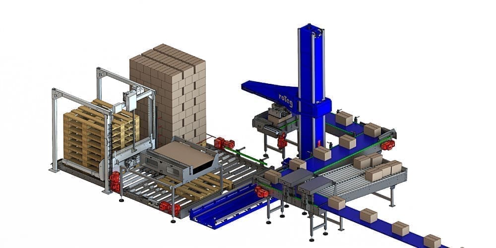 Beispiel roTeg Palettieranlage