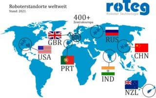 Roboterstandorte weltweit